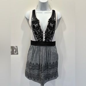 Staring at stars v neck dress